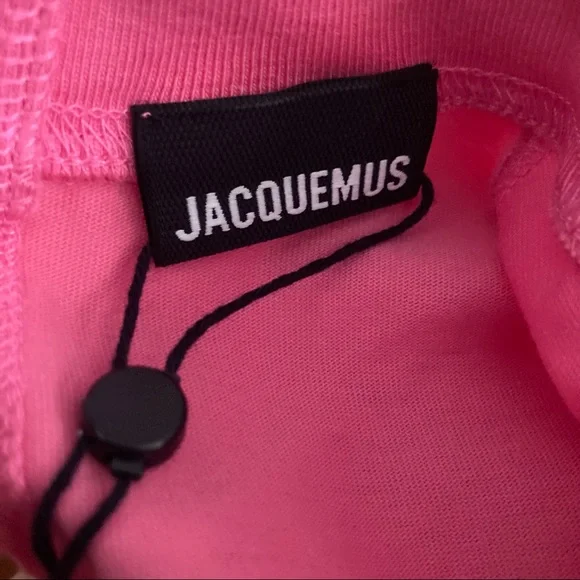 New Jacquemus Le T-Shirt Piccola Cropped Long-sleeve Size Small Pink - Picture 5 of 9